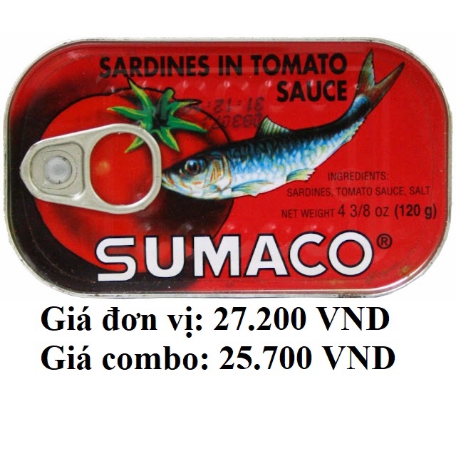 Cá mòi nhập khẩu SUMACO 125gr