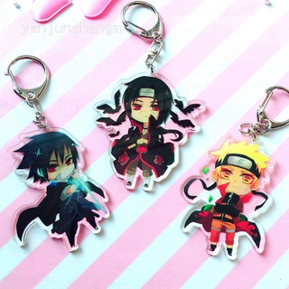 Yanjunshangm 1 Móc Khóa Acrylic Hình Anime Naruto Uchiha Sasuke