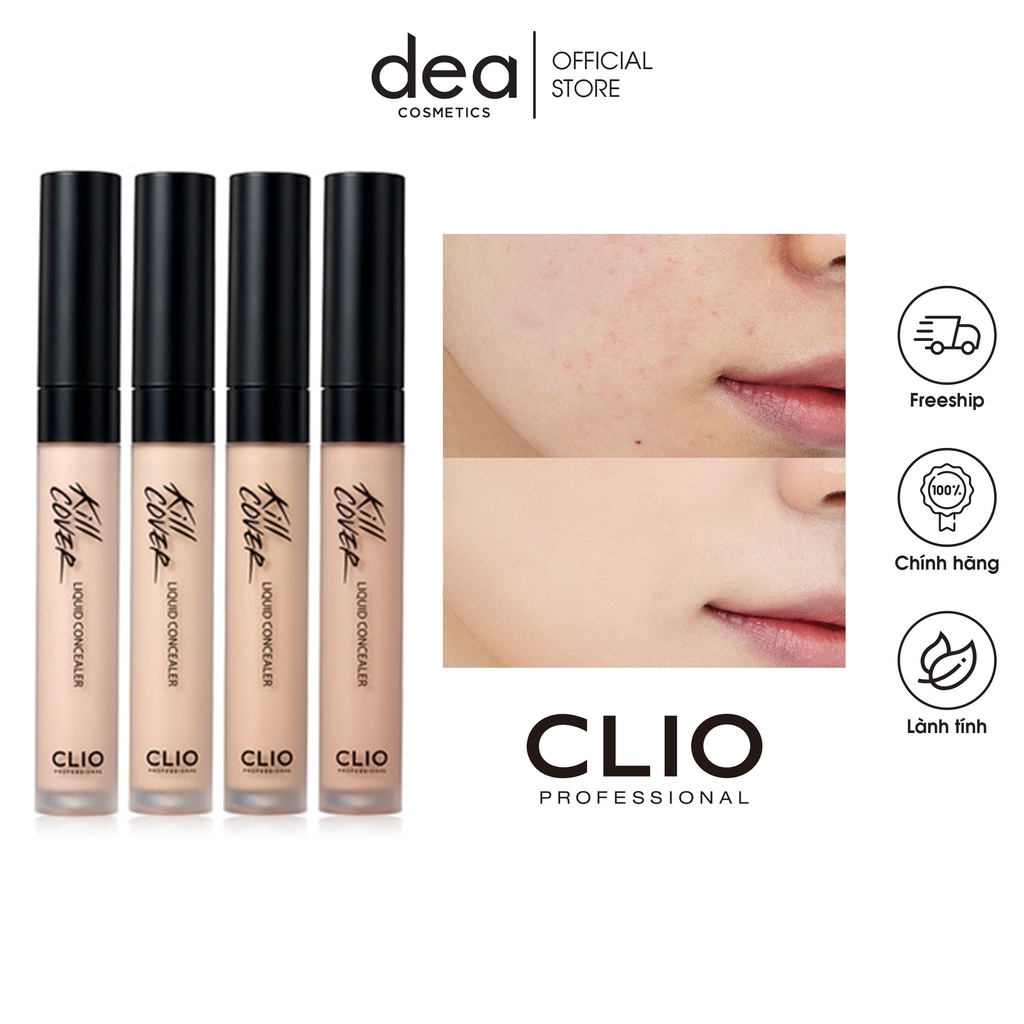 Che khuyết điểm CLIO Kill Cover Liquid Concealer-Che phủ tốt