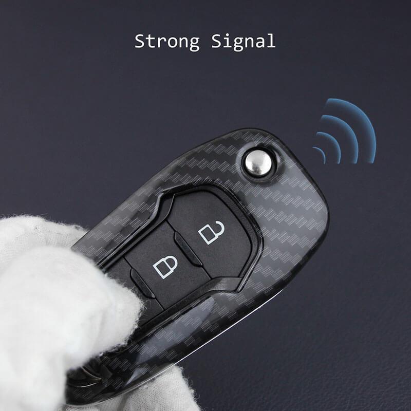 Vỏ Bọc Chìa Khóa Bằng Silica Gel Sợi Carbon Cho Ford Focus Everest Explorer Edge Kuga Ford Ranger / Everest / EcoSport Ford Focus 2 3 Mk2 Mk3 Fiesta Ranger Mondeo Mk4 Fusion