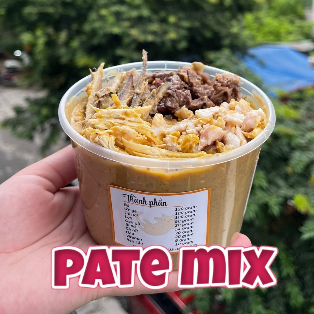 Pate Tươi CoTrang Nhà Làm Vị Thập Cẩm Dành cho Chó Mèo hộp 500GR-Không Chất Bảo Quản, Không Chất Làm Đông