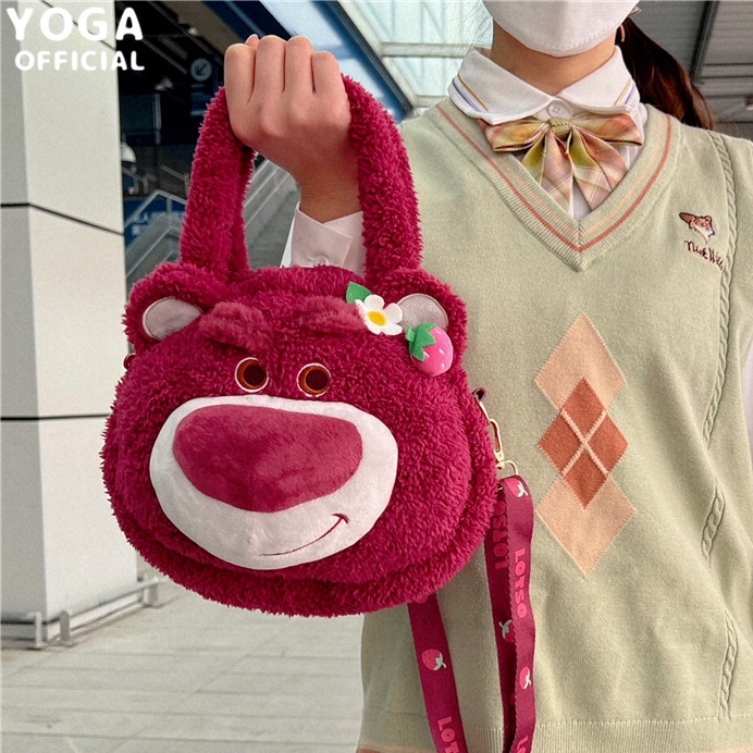 [ CHÍNH HÃNG - CÓ SẴN ] Túi xách tay - đeo chéo gấu dâu Lotso