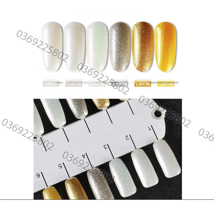 Sơn gel AS nhũ vàng bạc 6 màu 15ml chọn lẻ LJSY