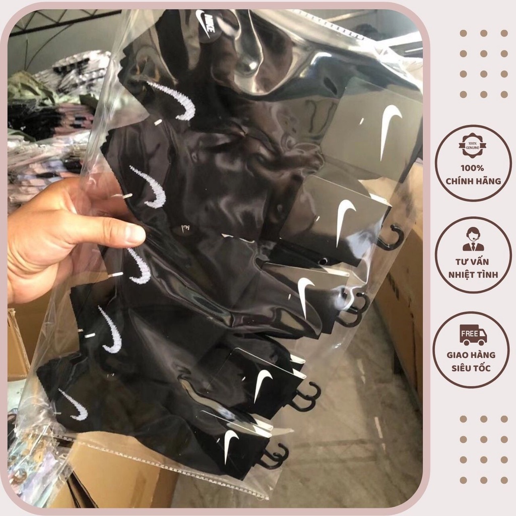 Tất nam nữ cổ thấp nike màu đen trắng, Vớ nam nữ adidas thể thao cao cấp chiều dài đến mắt cá chân