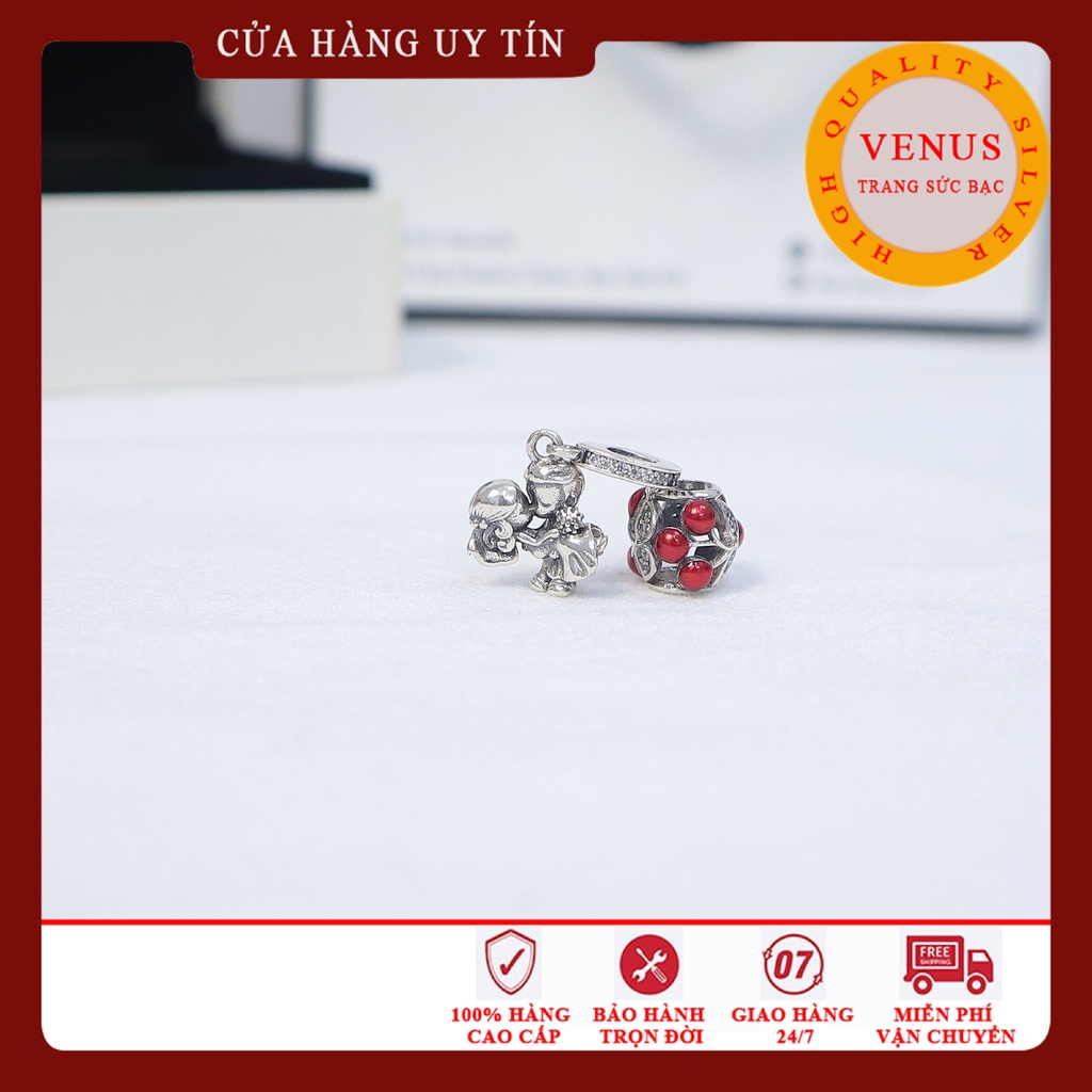 Charm cô dâu chú rể- Bạc 925 cao cấp- Trang sức bạc Venus