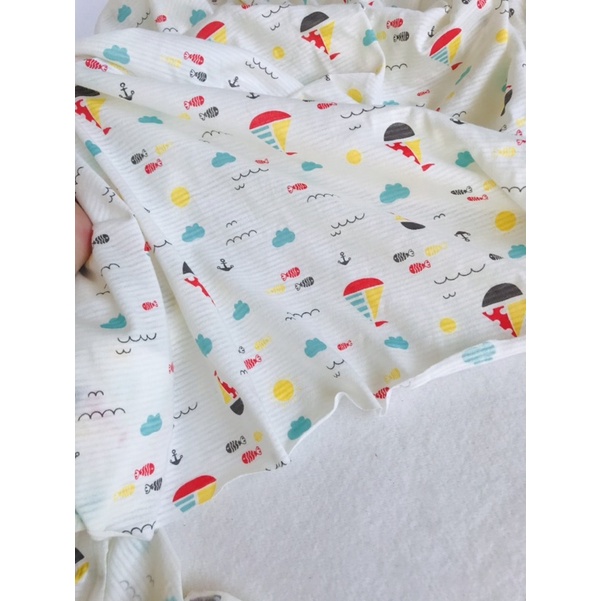 Vải cotton giấy hình chiếc thuyền