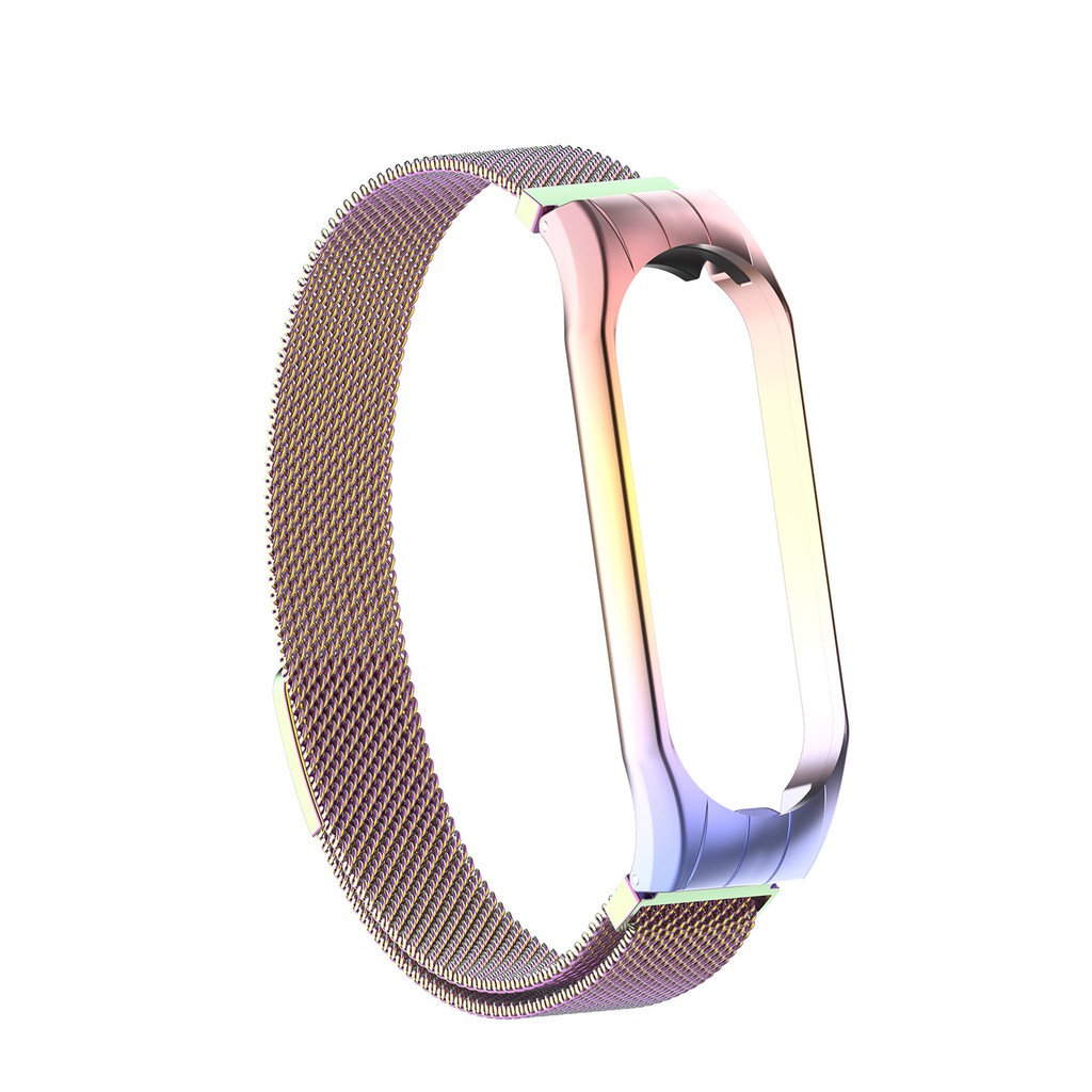 Dây đeo đồng hồ bằng thép không gỉ Milan từ tính nhiều màu sắc tùy chọn thay thế cho Xiaomi Mi Band 3/4/5/6