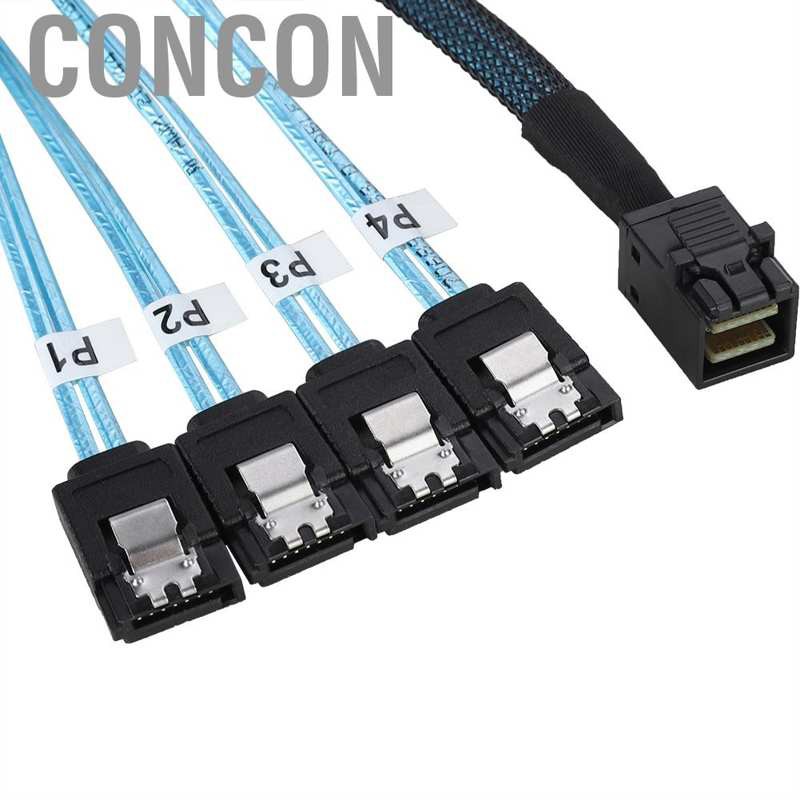 [Ready Stock] Dây Cáp Chuyển Đổi Dữ Liệu Ổ Cứng Mini Sas Hd Sff-8643 Sang 4 Sata 7pin