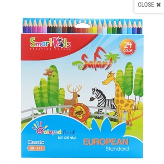 Bút chì màu smart kids 24 màu classic sk-111