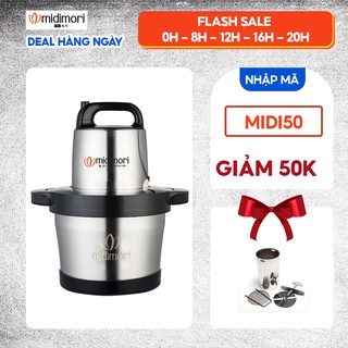 Máy xay thịt inox Midimori MDMR-1200 (1200W) tặng khuôn làm giò chả inox 1kg
