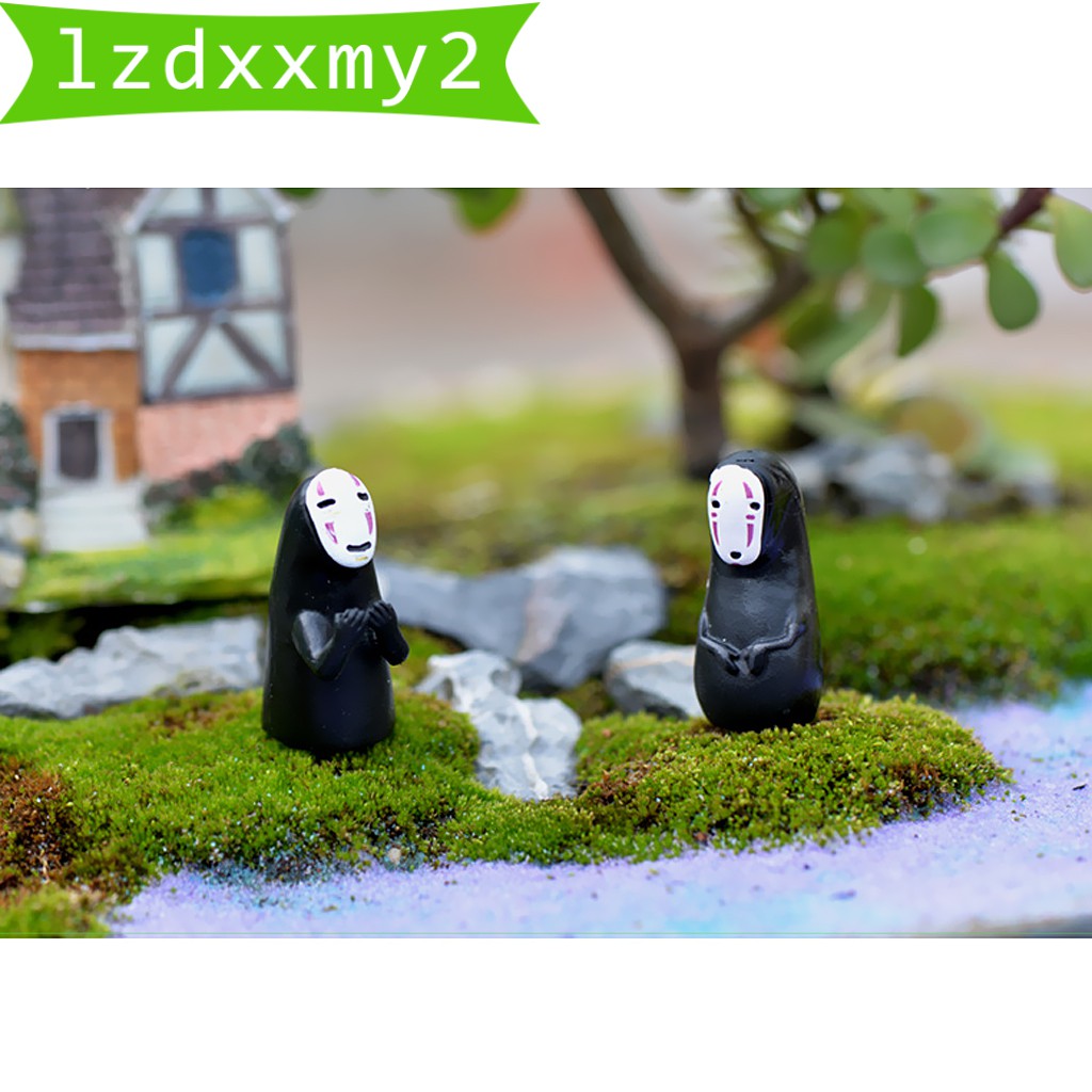Set 4 Tượng Người Vô Diện Mini Bằng Nhựa Resin Trang Trí Tiểu Cảnh Sân Vườn DIY