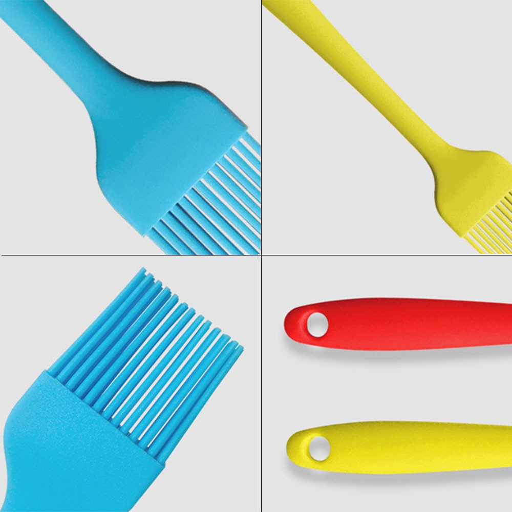 Cọ bằng silicon nhiều màu sắc tuỳ chọn để phết kem dầu tiện dụng