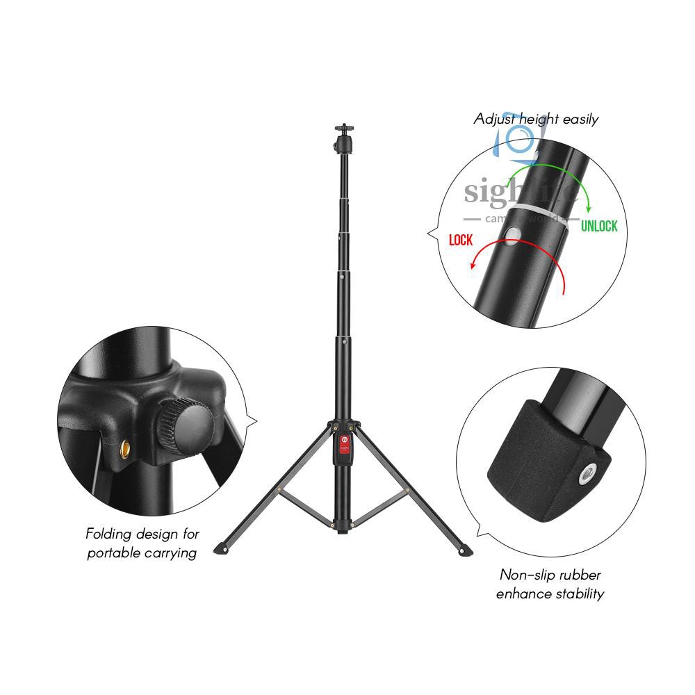 Chân Máy Ảnh Tripod 55 Inch Cho X 8 7 6 Plus Note 8 / S8 For 6 / 5 / 4 / 3 + Dsl