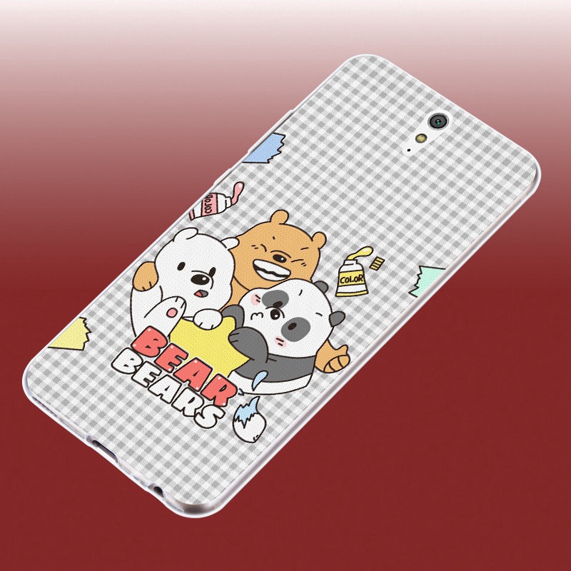 Ốp lưng We Bare Bears dễ thương nhiều mẫu mã cho điện thoại Sony Xperia C3 C5 M4 L1 L2 XA XA1 XA2 Ultra Plus X