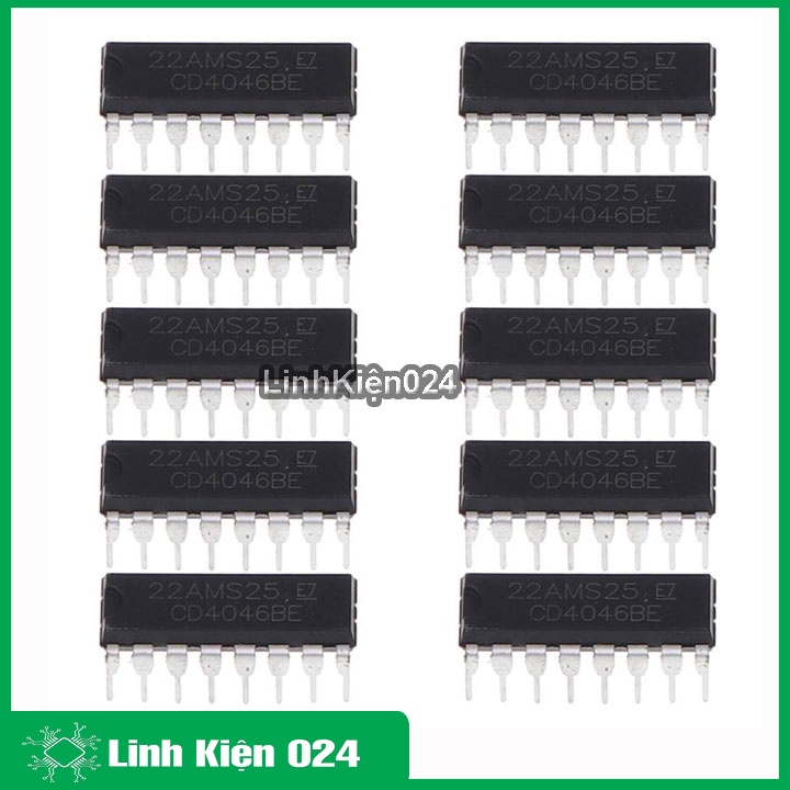 IC chức năng CD4046 16P hai loại CD4046BE, CD4046BM