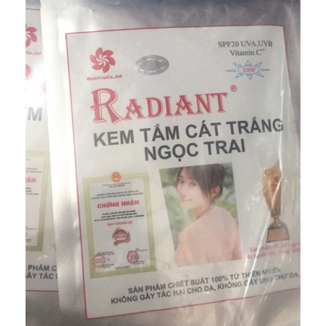 Kem tắm trắng cao cấp Radiant Cám gạo