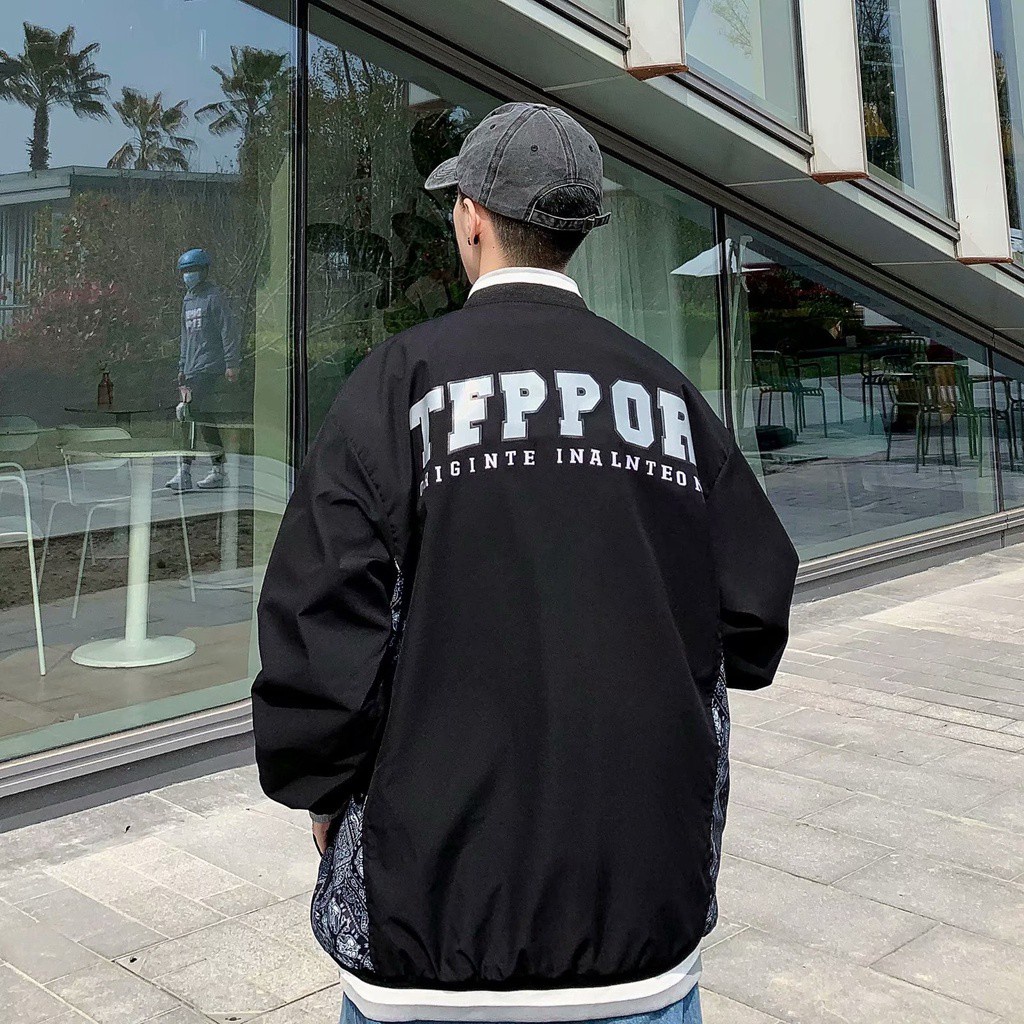 Áo Khoác Bóng Chày Thêu Chữ Thời Trang Cho Nam