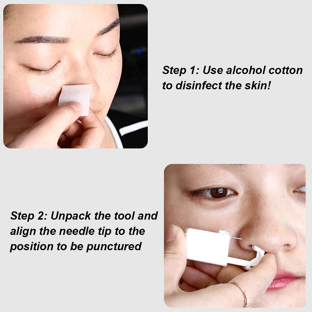 Bộ Dụng Cụ Xỏ Khuyên Mũi Làm Trang Sức Thủ Công DIY Tại Nhà