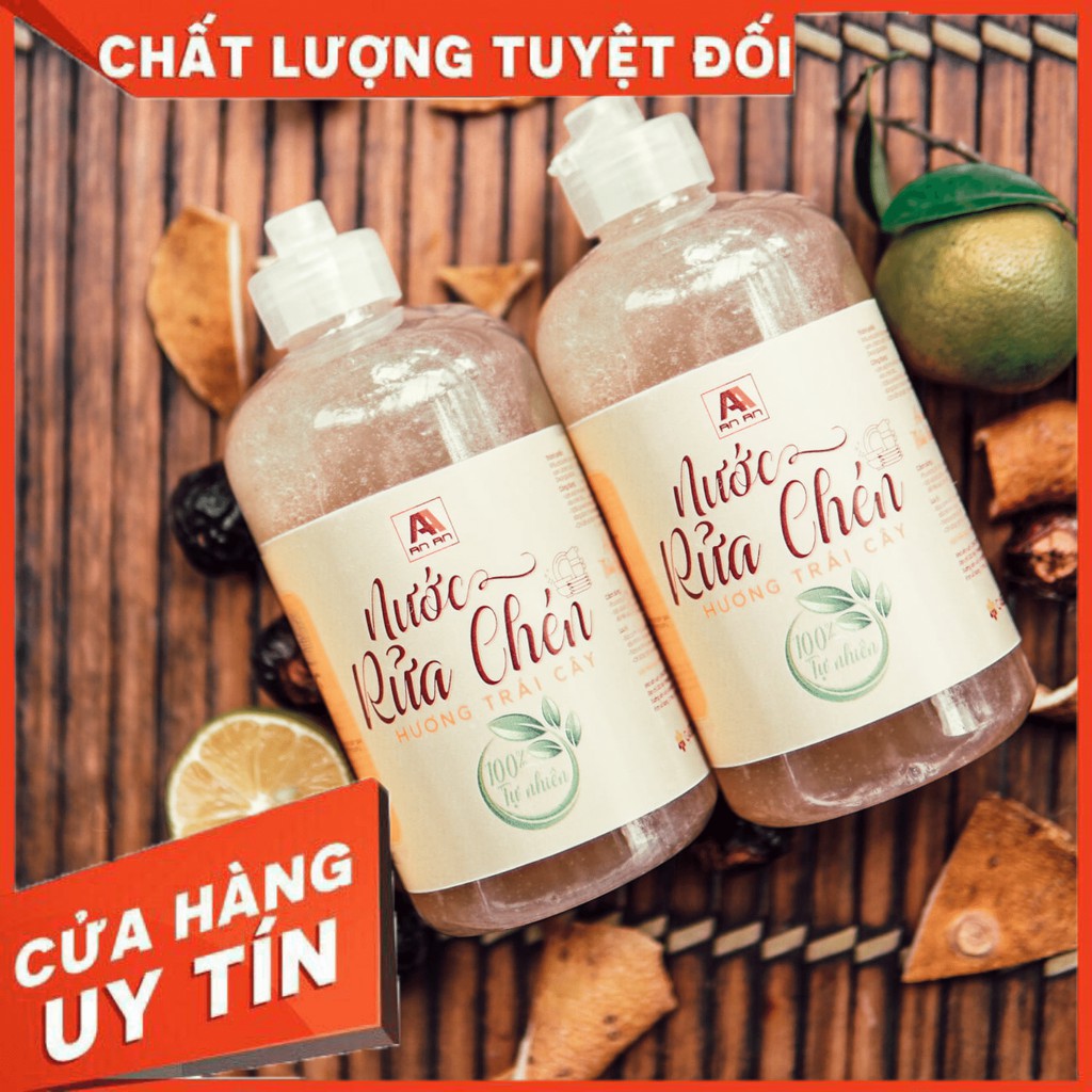 [Xả hàng]Nước Rửa Chén Bát Hữu Cơ Organic Không Hoá Chất Bảo Vệ Da Tay [An Toàn Cho Bé] Từ Bồ Hòn Tự Nhiên Không Hại Da