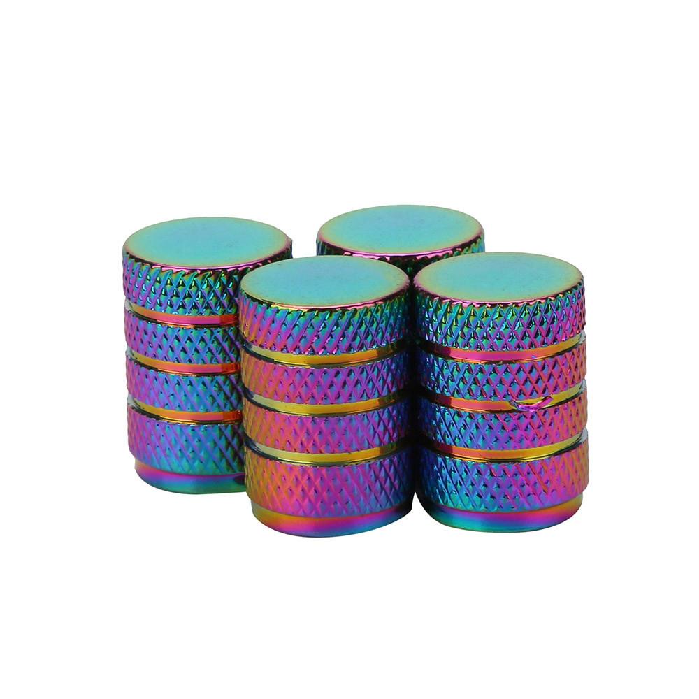 Nắp Van Bánh Xe Bằng Nhôm Màu Sắc Neon Độc Đáo Tiện Dụng Cho Xe Hơi / Xe Tải