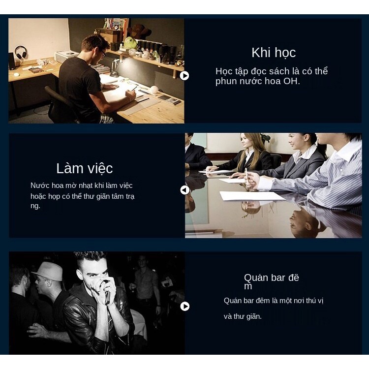 Nước hoa cologne lâu phai mùi hương quyến rũ gợi cảm cho nam