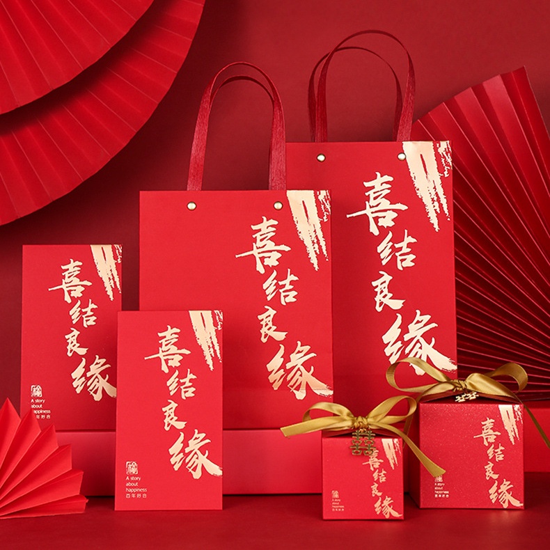 Túi Xách Thư Pháp Fonts 3 Kiểu Dáng Chất Lượng Cao Làm Quà Tặng Đám Cưới Có 3 Kiểu Dáng