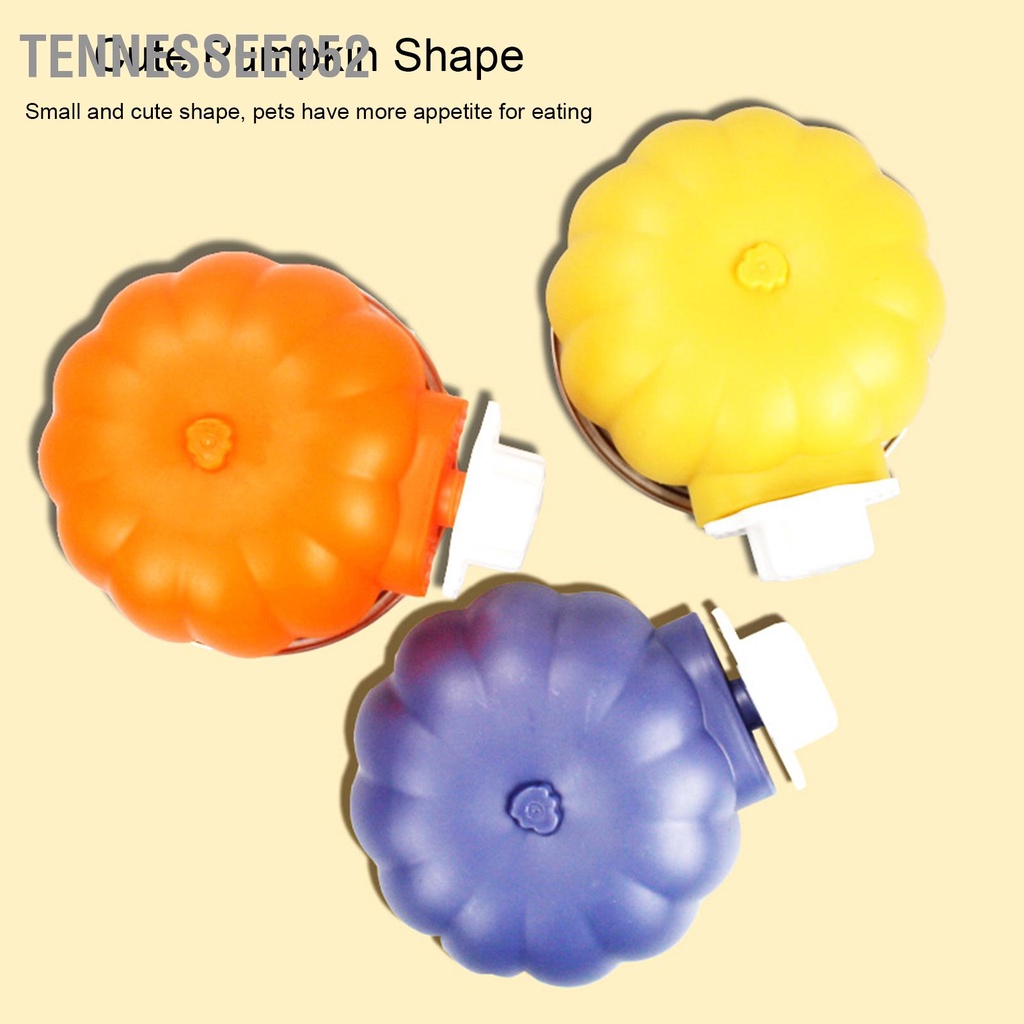 Tennessee052 Chó cho ăn bằng thép không gỉ có thể tháo rời Hình dạng bí ngô Treo chó Bát mèo Chim Guinea Pigs