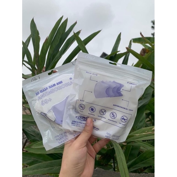 Thùng 200 cái khẩu trang 6d Famapro/khẩu trang 6d Nam Anh