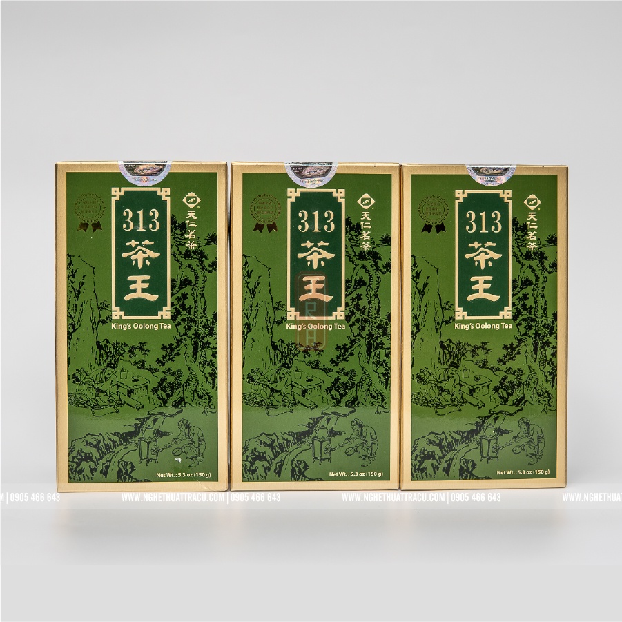 Trà Vương TenRen chính hãng, King's Oolong Tea 313, đóng hộp thiếc, khối lượng 150g trà