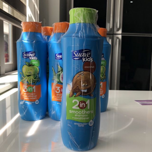 Sữa tắm gội Suave Kids dành cho bé 3in1 /2in1