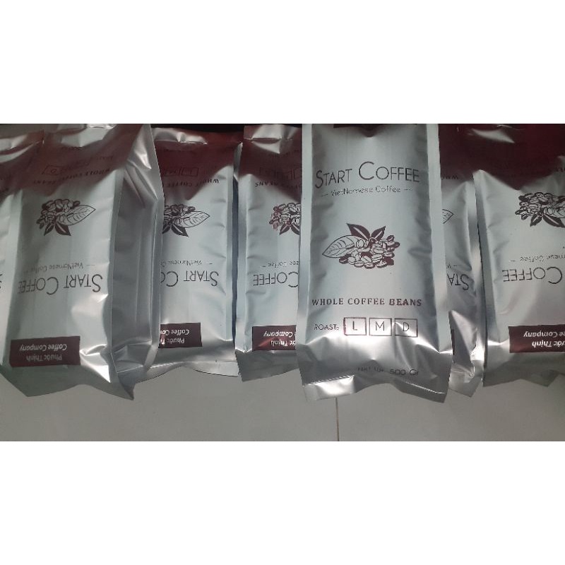 Cafe xay, phối theo tỉ lệ hợp lý, mang đến vị cafe đặc trưng, 2 túi 1kg hạt cafe.Arabica + Robusta | BigBuy360 - bigbuy360.vn