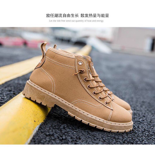 Giày thể thao nam nữ thời trang phong cách cao cấp đẹp giá rẻ 2019kiểu dáng cao thấp buộc dây đế cao( Đen Xám vải Chạy ) | BigBuy360 - bigbuy360.vn