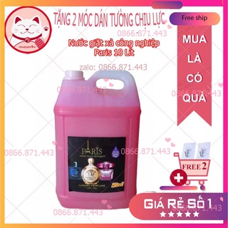 Nước giặt xả công nghiệp paris 10 lít ⚡𝐅𝐑𝐄𝐄𝐒𝐇𝐈𝐏⚡ nước giặt xả 2in1