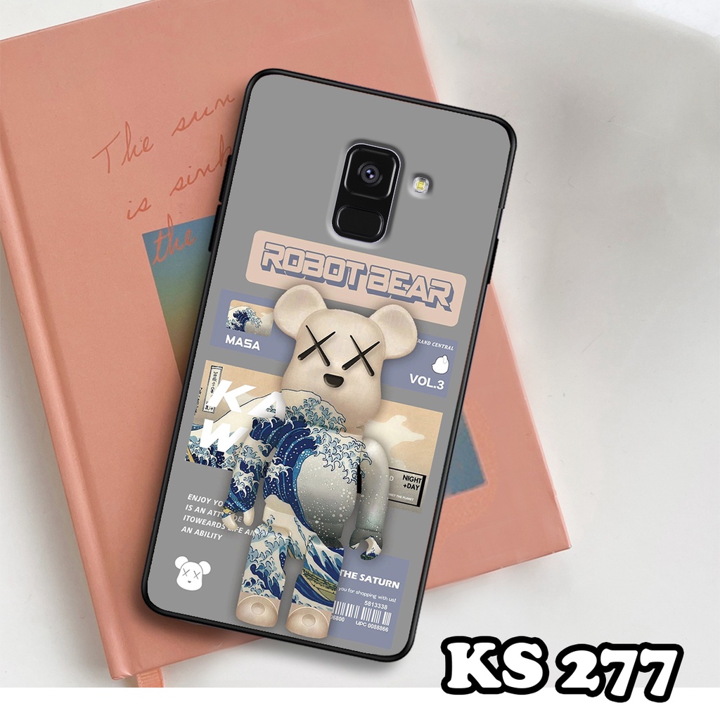 Ốp lưng Samsung A8 2018 - A8 Plus - A8 Star - Ốp Samsung in hình Gấu B.Ŗİ.ÇK - Lưng nhám viền TPU cao cấp