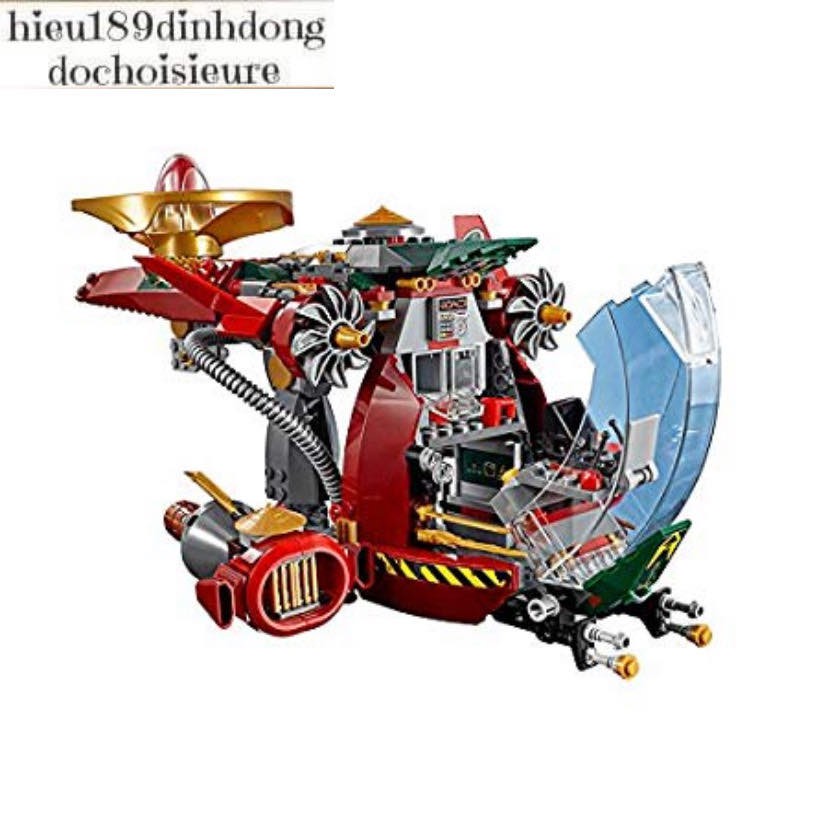 Lắp ráp xếp hình NOT Lego Ninjago Movie 70735 Lepin 06017 Lele 79122 Bela 10398 : Phi Thuyền Ronin R.e.x 546 mảnh