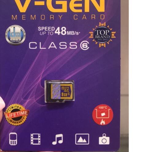 ☆ Thẻ Nhớ 8gb class 6 Tốc Độ 48mb / s V-GEN ۝ | BigBuy360 - bigbuy360.vn