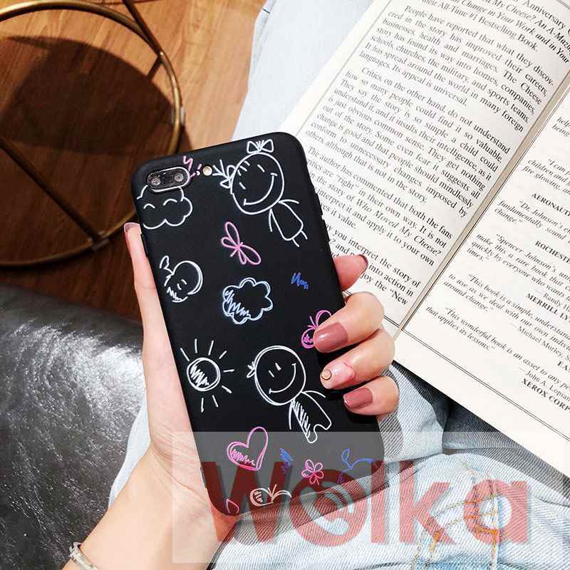 Ốp điện thoại họa tiết graffiti màu đen Redmi Note10 Note10s Note10pro Note10promax Note10proplus 9 Note9 Note9S Note9Pro Redmi Note 8 7 6A 4X 4A 5A S2 5plus Redmi Note8pro Note4 4X 5A prime 6 6pro 7