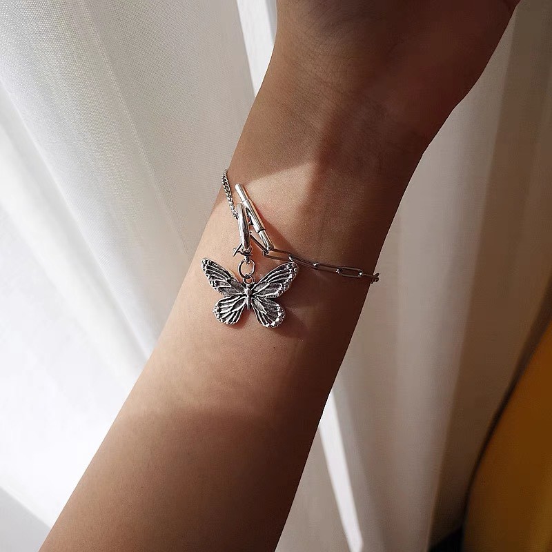 Trang sức Mivino dây chuyền vòng tay nữ họa tiết bướm siêu đẹp PK13