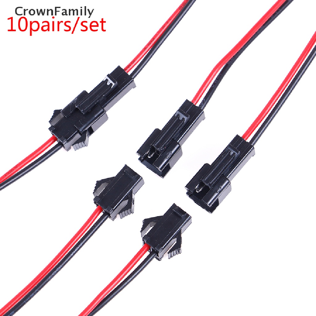 Set 10 cặp đầu nối dây cáp 2pin 10cm chuyên dụng