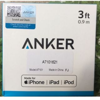 Dây cáp sạc Iphone Anker Lightning 0.9m A7101 - Hàng chính hãng nguyên seal