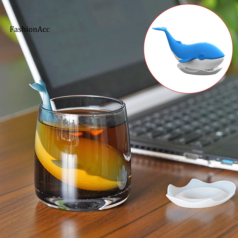 Dụng Cụ Lọc Trà Bằng Silicone Hình Cá Voi Dễ Thương