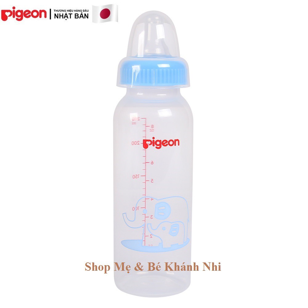 Bình sữa Pigeon 240ml nhựa PP tiêu chuẩn - Bình Sữa Pigeon Cổ Hẹp 240ml