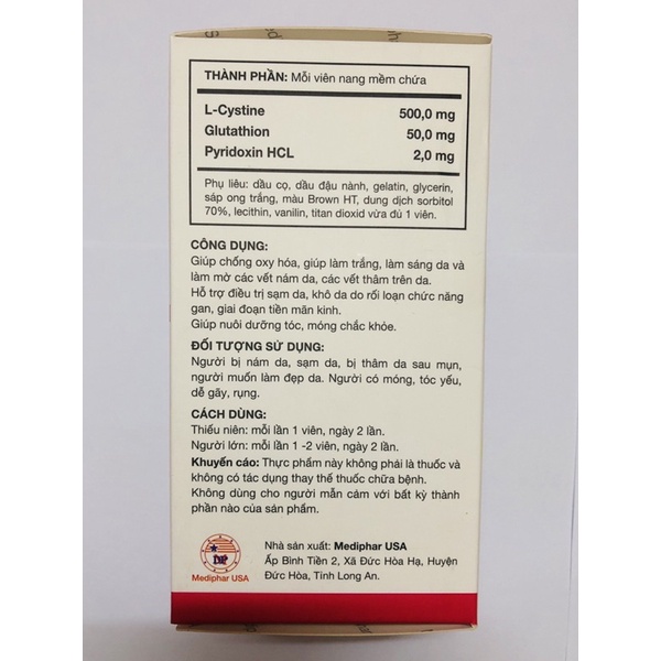 COMBO 2-Bộ sản phẩm hạn chế rụng tóc,đẹp móng,đẹp da sử dụng trong 1tháng(liều lượng cao dùng cho người tình trạng nặng)