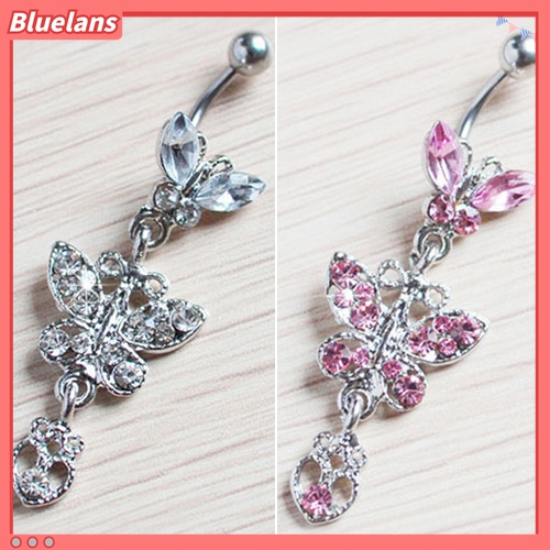 Khuyên rốn thiết kế hình bướm đính đá quý sang trọng dành cho nữ