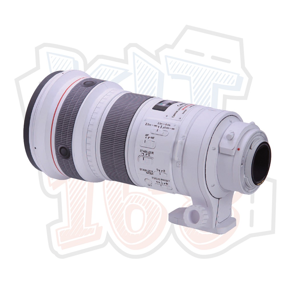 Mô hình giấy Ổng kính Canon EF 300mm f-4L IS USM Lens (tỉ lệ 1:1)