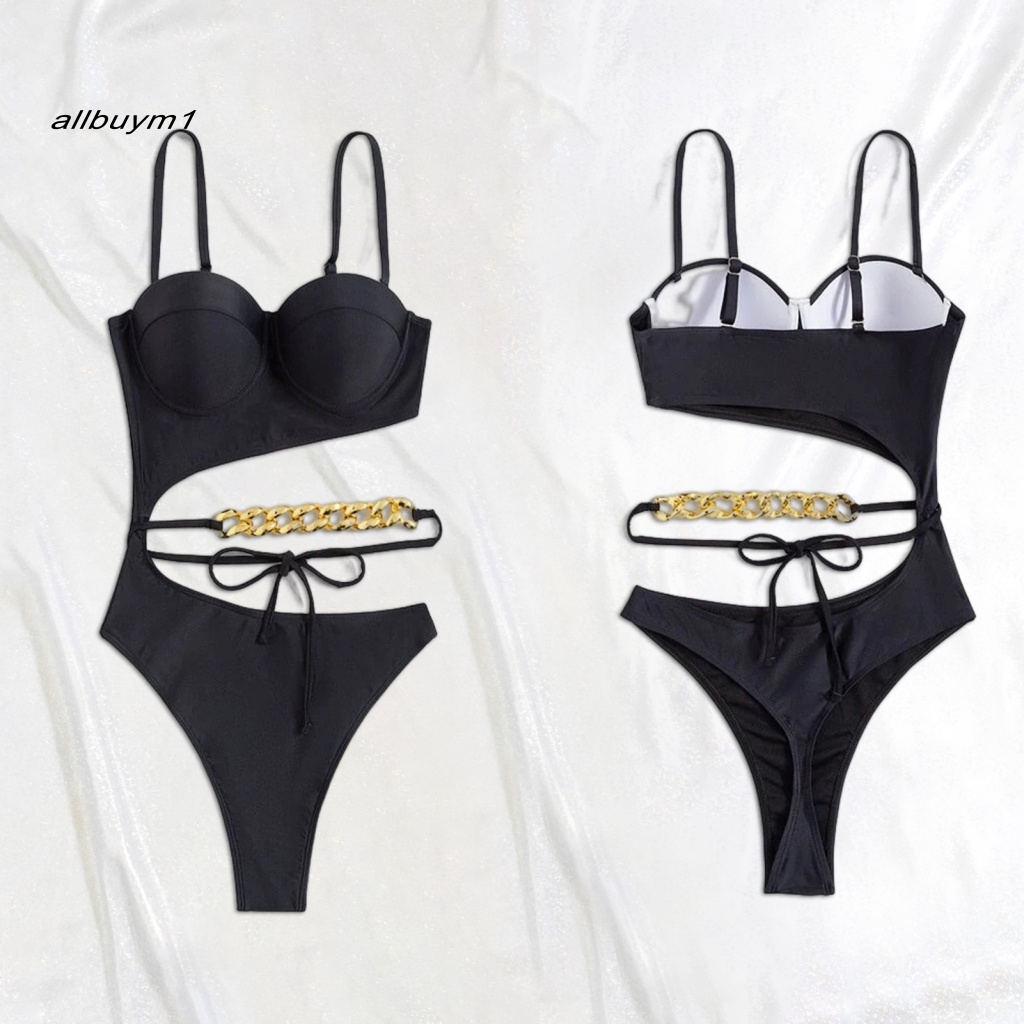 Bikini Một Mảnh Dây Mảnh Co Giãn Tốt Có Thể Điều Chỉnh Gợi Cảm Một Mảnh Thoáng Khí Cho Hoạt Động Nước