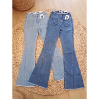 QUẦN JEANS ỐNG LOE Lai kiểu  - LỬNG CAO - HÀNG VNXK