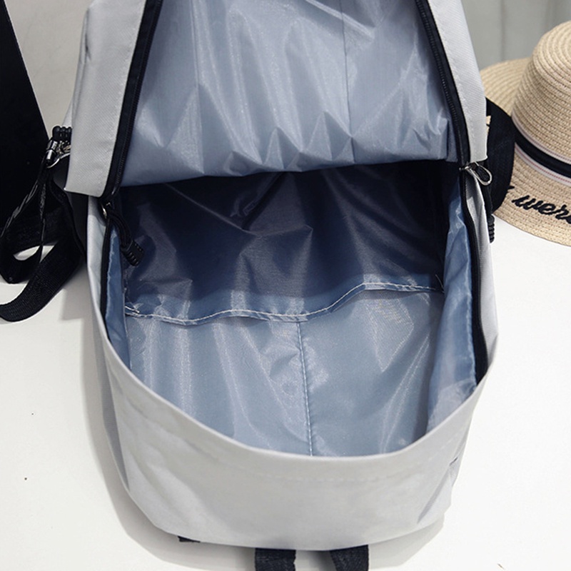 Ba Lô Vải canvas In Họa Tiết Lá Phong Cách Hàn Quốc