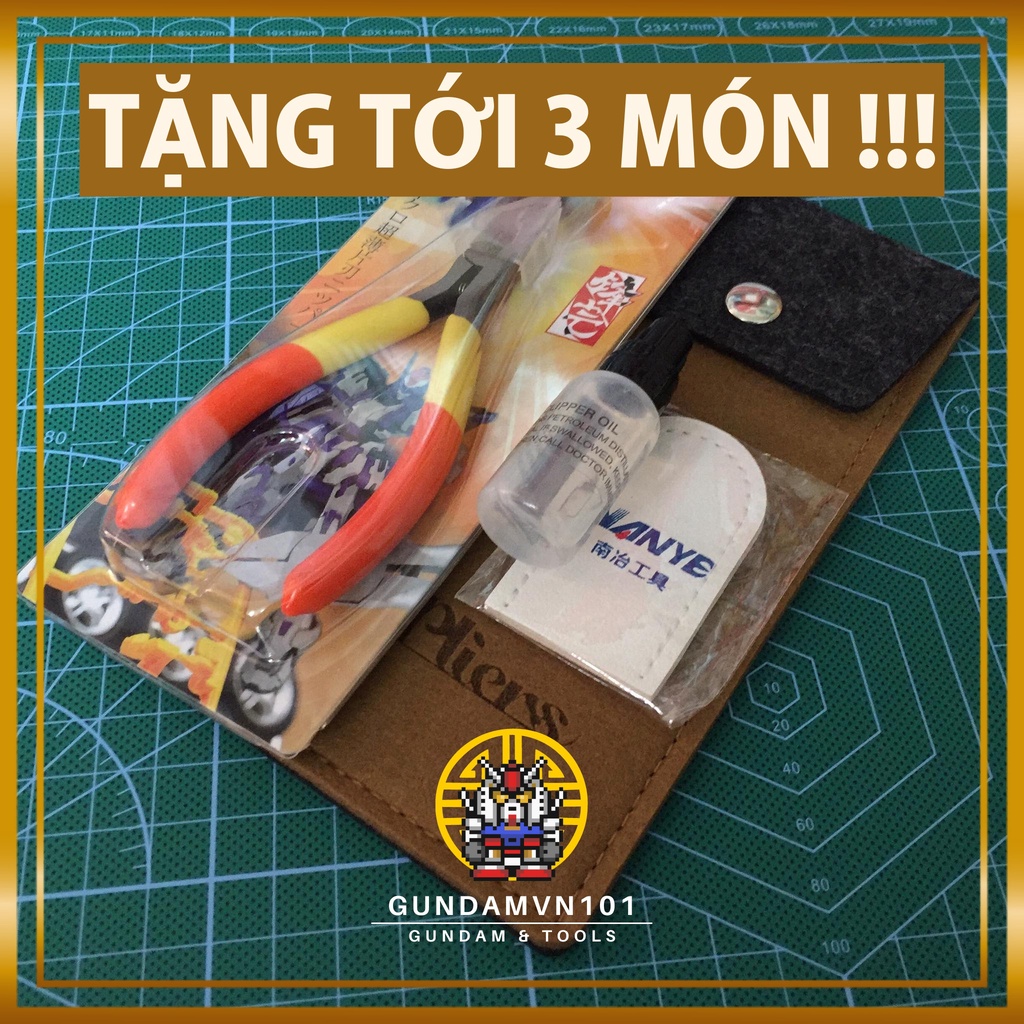 KỀM NANYE IPLIERS 2.0 TẶNG BAO DA, BỌC MŨI, DẦU CHỐNG GỈ - Kìm 1 lưỡi dụng cụ lắp ráp mô hình Gundam Gunpla
