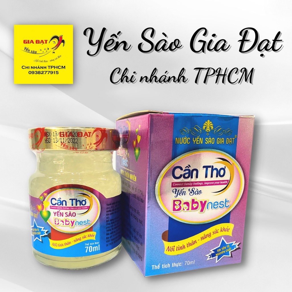 Hũ Yến Sào Baby Nest - Yến Sào Cao Cấp Gia Đạt - Yến Cần Thơ Thượng Hạng - HŨ 70ML